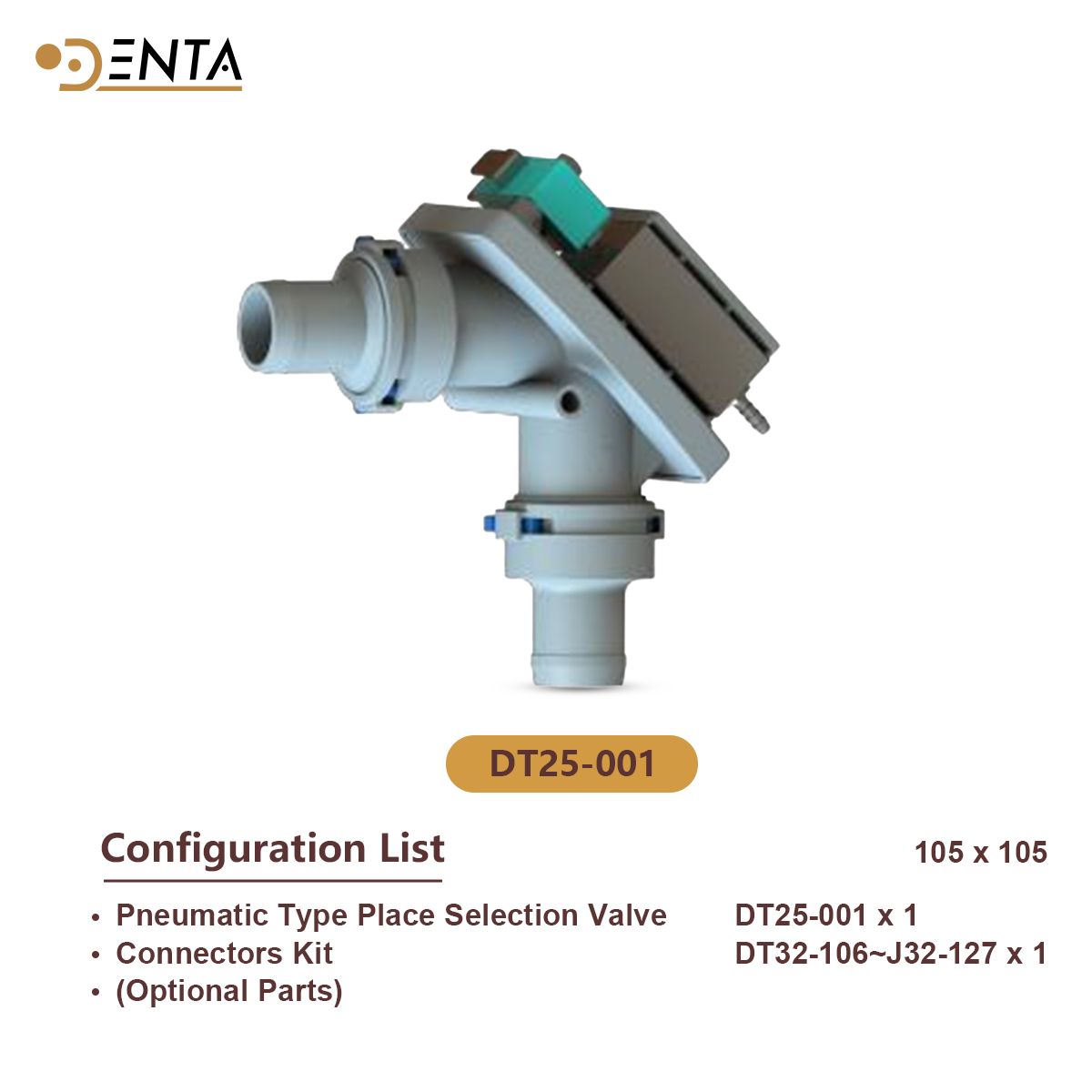 Dental Chair Unit - Universal Electric Dental Selection Valve without