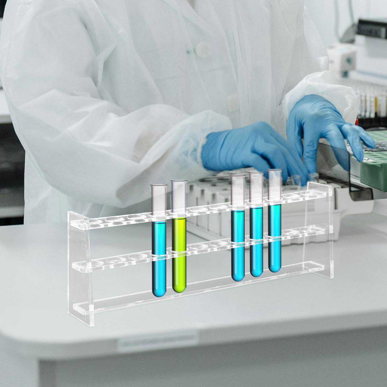 12 Holes Test Tube Rack Acryli - Laboratory Centrifuge 评论和价格